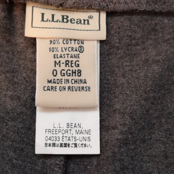 L.L. Bean Ladies Ankle Length Grey Wide Leg Pants - Picture 3 of 8